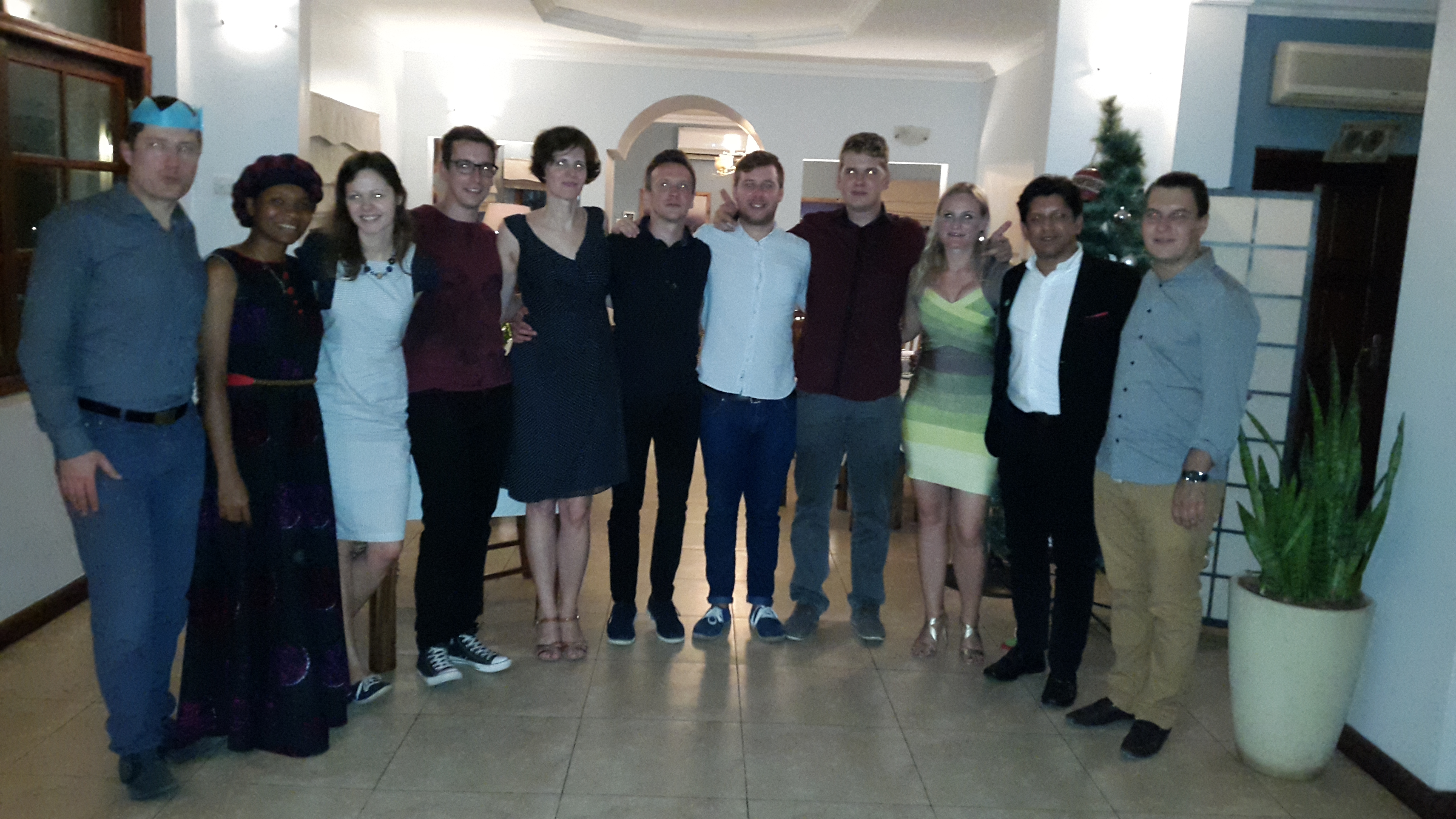 First Christmas dinner with Lithuanians living in Tanzania hosted by the Honorary Consul, Shekhar Kanabar